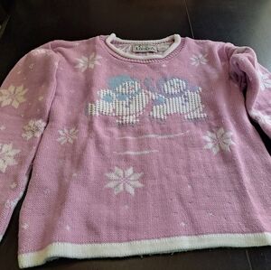 Basic Editions Girl's Snowmen Sweater    Size 6X